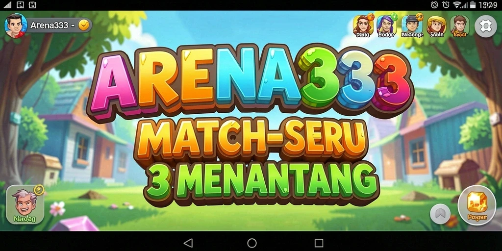 Tampilan gameplay seru di ARENA333 dengan tantangan Match-3.