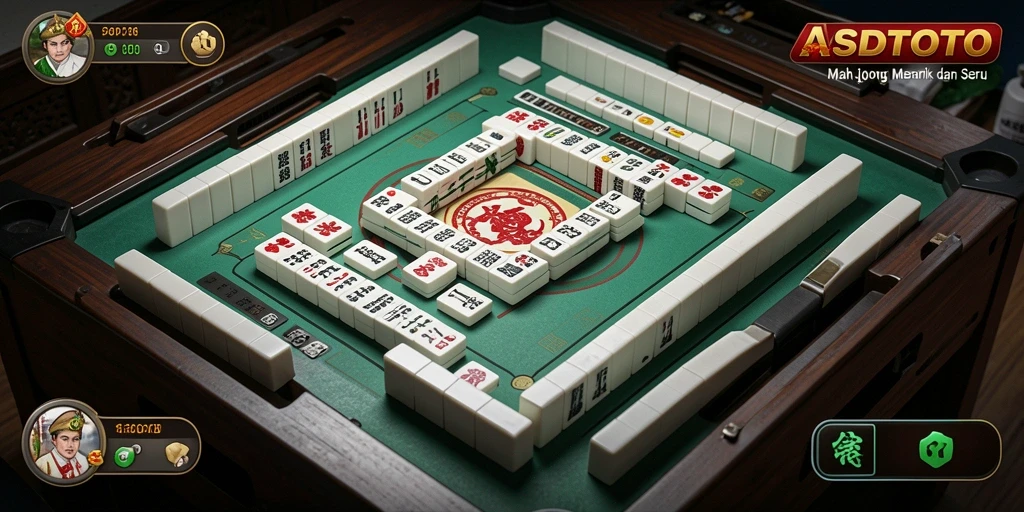 Tampilan gameplay seru dari ASDTOTO, game Mahjong yang menarik.
