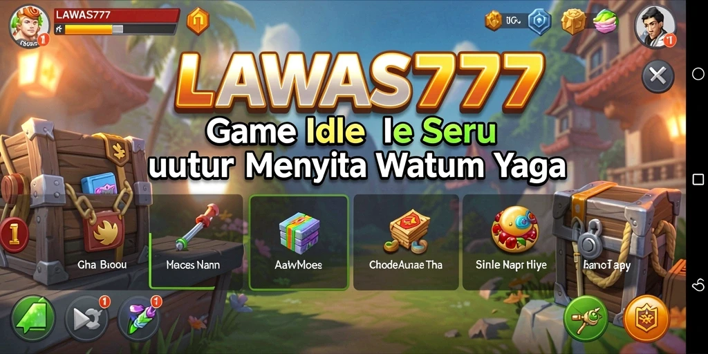 Tampilan utama LAWAS777 menampilkan pengalaman gameplay Idle yang mendebarkan.
