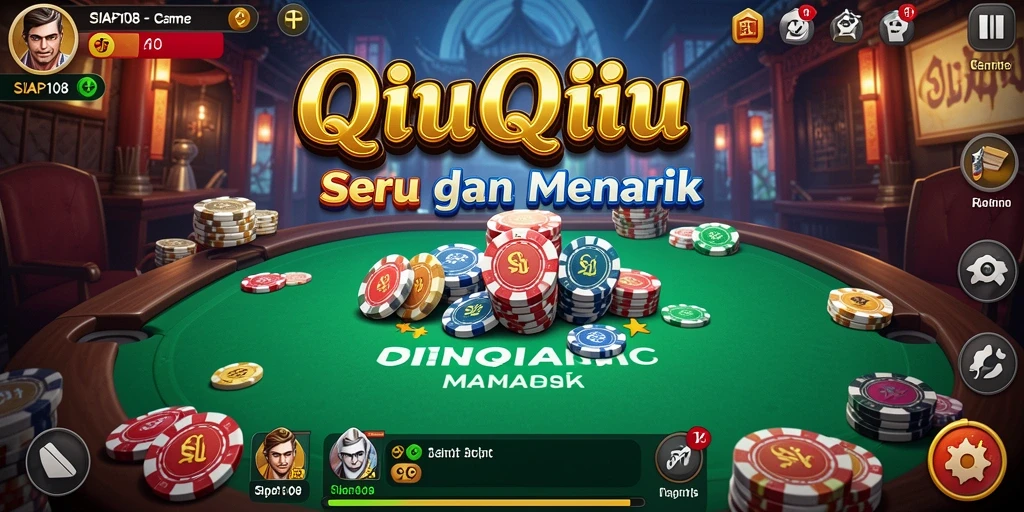 Gameplay QiuQiu yang seru dan menantang di SIAP108.